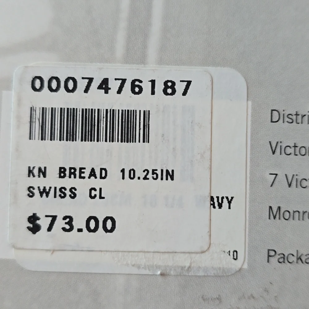 ❤️BUY 2 GET 1 FREE Victorinox Red ^ Black Professional Bread Knife 10.25